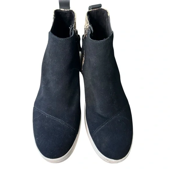 Toms Jamie Leopard Platform Booties Sneaker Size 8 - Picture 5 of 10